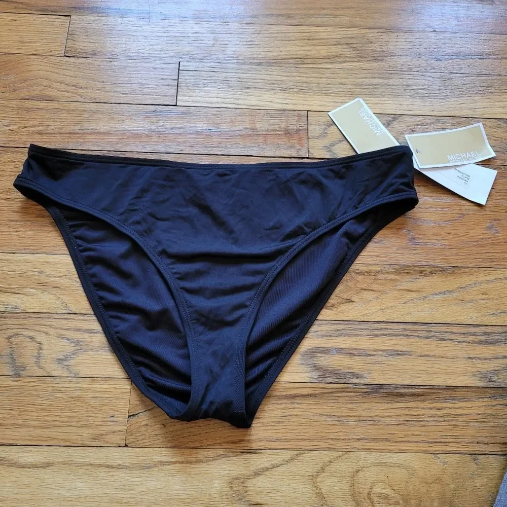 MICHAEL KORS Women's Solid Full Coverage Bikini Bottoms Size XL Swimwear